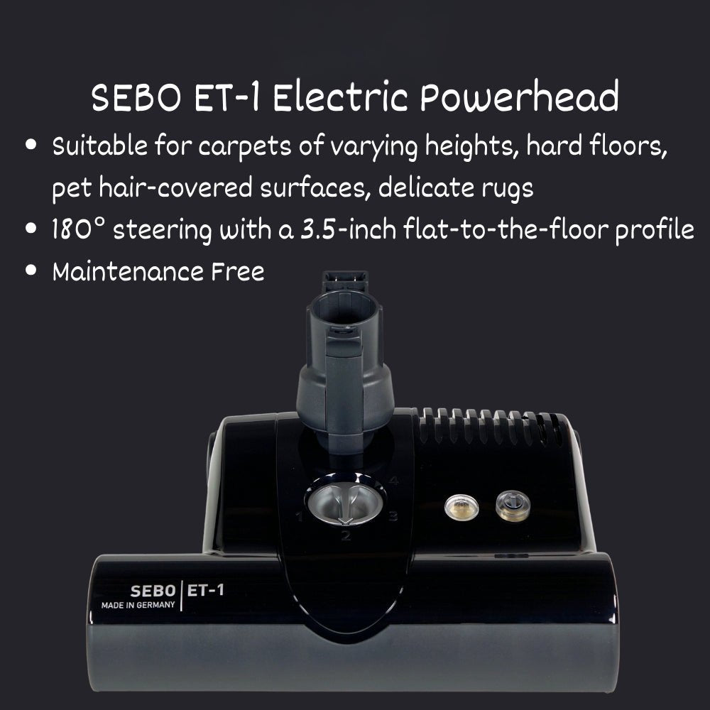 Sebo Airbelt K3 Premium Canister Vacuum Cleaner - Black - US Vacuums - 90688