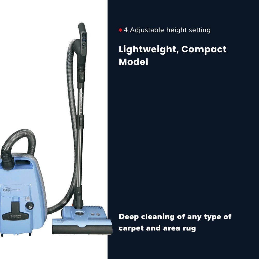 Sebo Airbelt K3 Premium Canister Vacuum Cleaner - Pastel Blue - US Vacuums - 91698AM