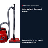 Sebo Airbelt K3 Premium Canister Vacuum Cleaner - Red - US Vacuums - 90687AM