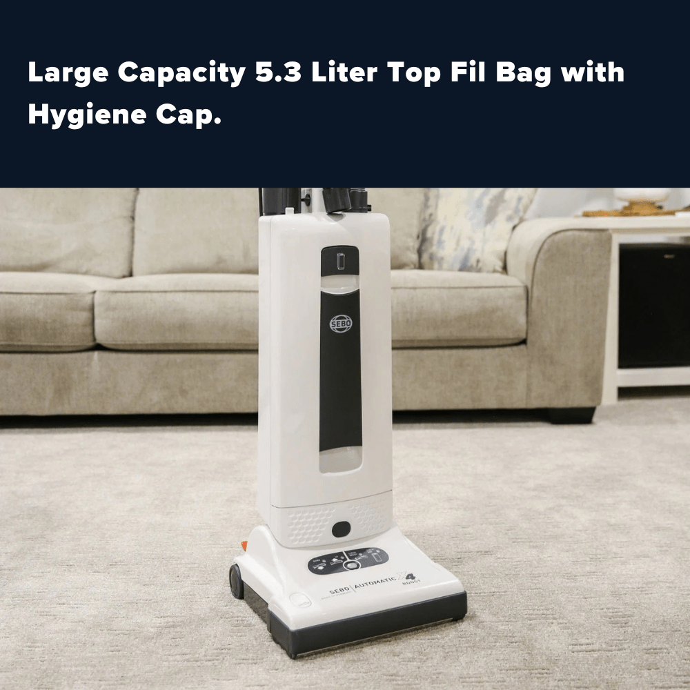 Sebo Automatic X4 Boost Upright Vacuum Cleaner - White - US Vacuums - 90506AM