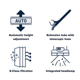 Sebo Automatic X4 Upright Vacuum Cleaner - White - US Vacuums - 9570AM