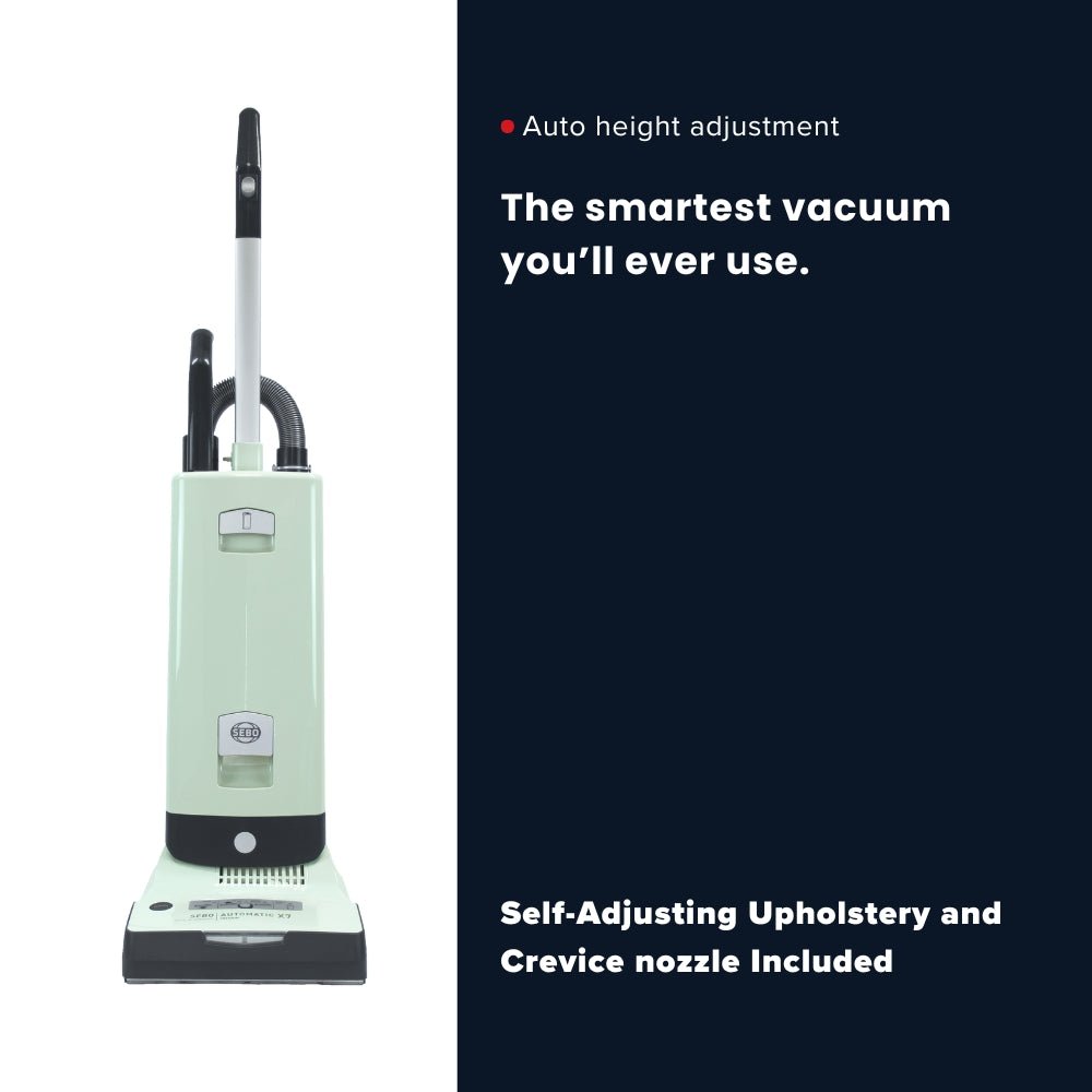 Sebo Automatic X7 Premium Upright Vacuum Cleaner - Pastel Mint - US Vacuums - 91545AM