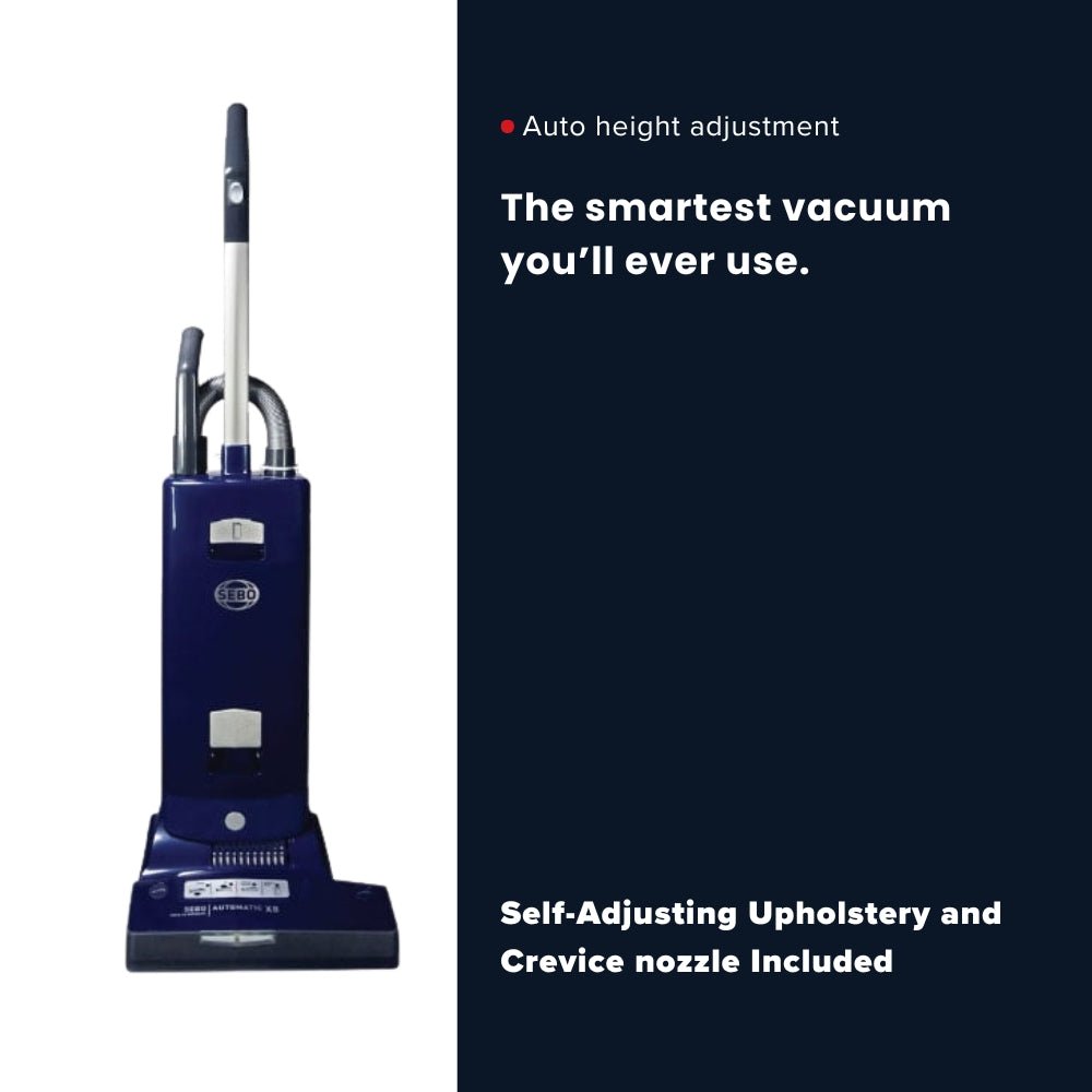Sebo Automatic X8 Commercial Upright Vacuum Cleaner - Dark Blue - US Vacuums - 91566AM