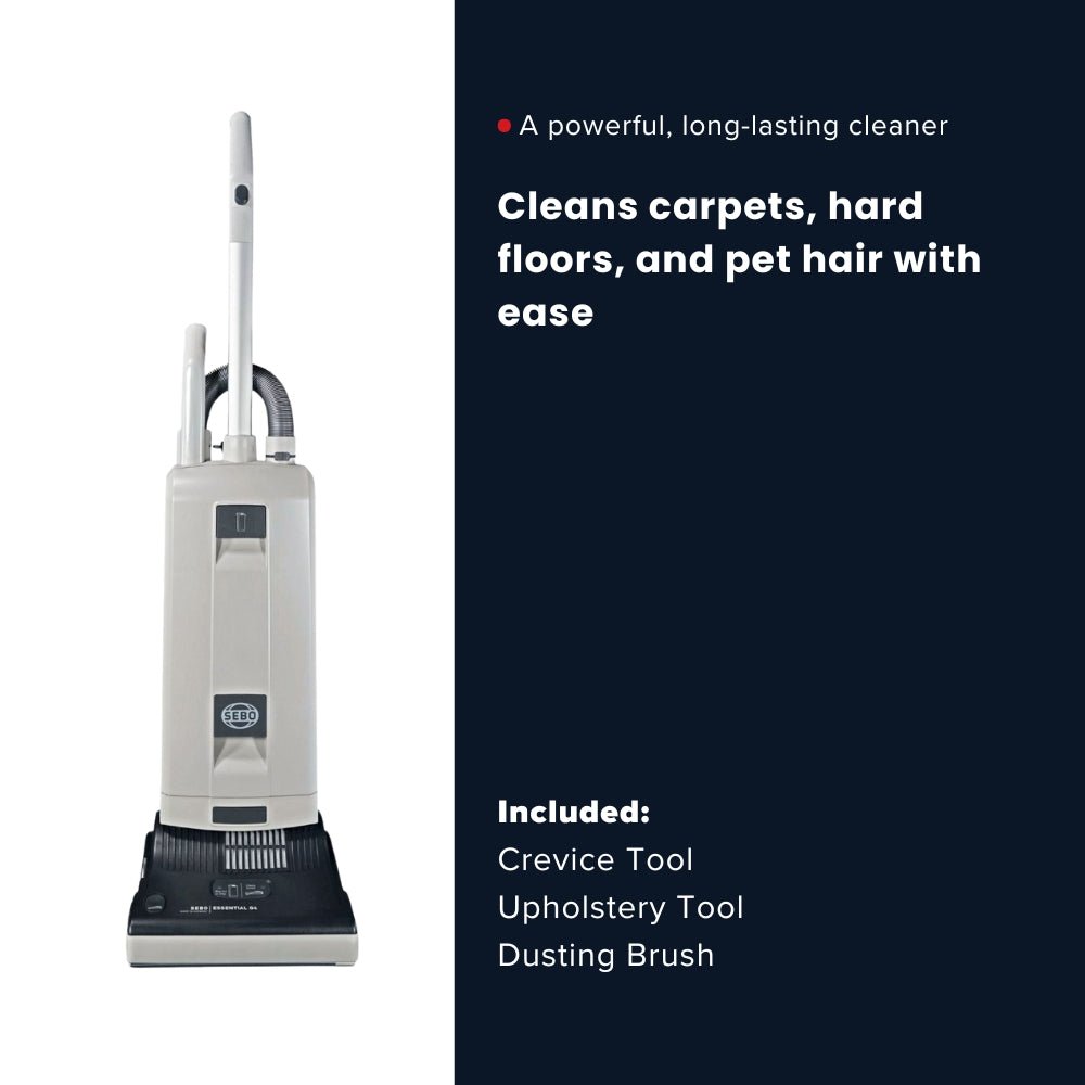 Sebo Essential G4 Commercial Upright Vacuum Cleaner - Dark grey - US Vacuums - 90406AM