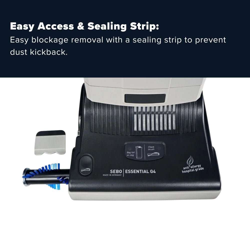 Sebo Essential G5 commercial upright vacuum cleaner - Gray - US Vacuums - 90407AM