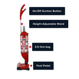 Sebo Felix Premium Upright Vacuum Cleaner - Rosso Red - US Vacuums - 9809AM