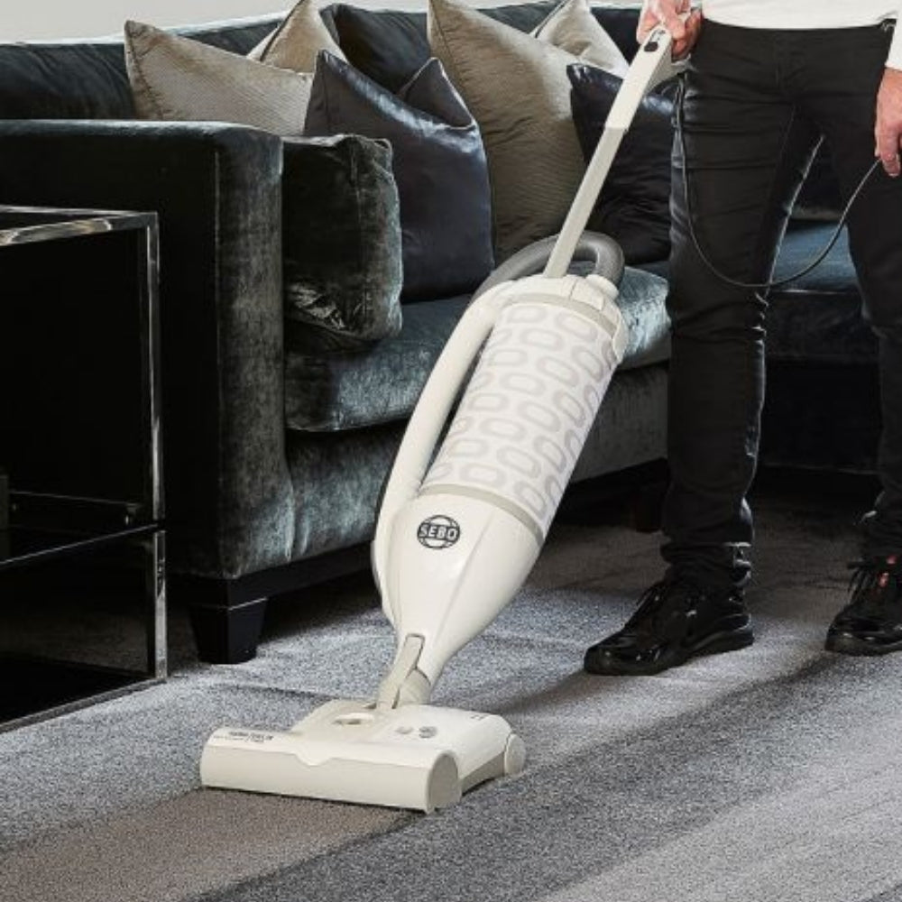 Sebo Felix Premium Upright Vacuum Cleaner - White - US Vacuums - 9808AM