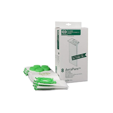 Sebo Filter Bag For X, G, C & Mechanical (8 Bags) - US Vacuums - 5093