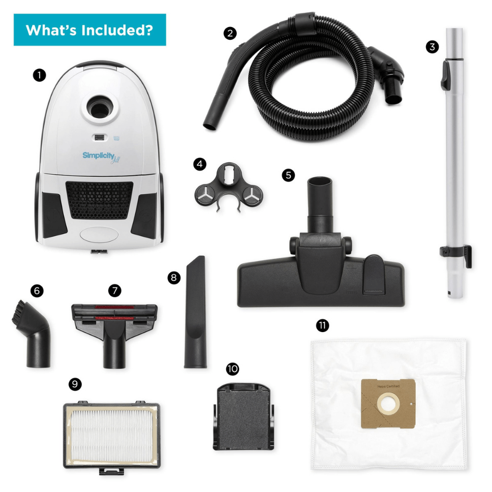 Simplicity Jill Straight Suction Canister Vacuum