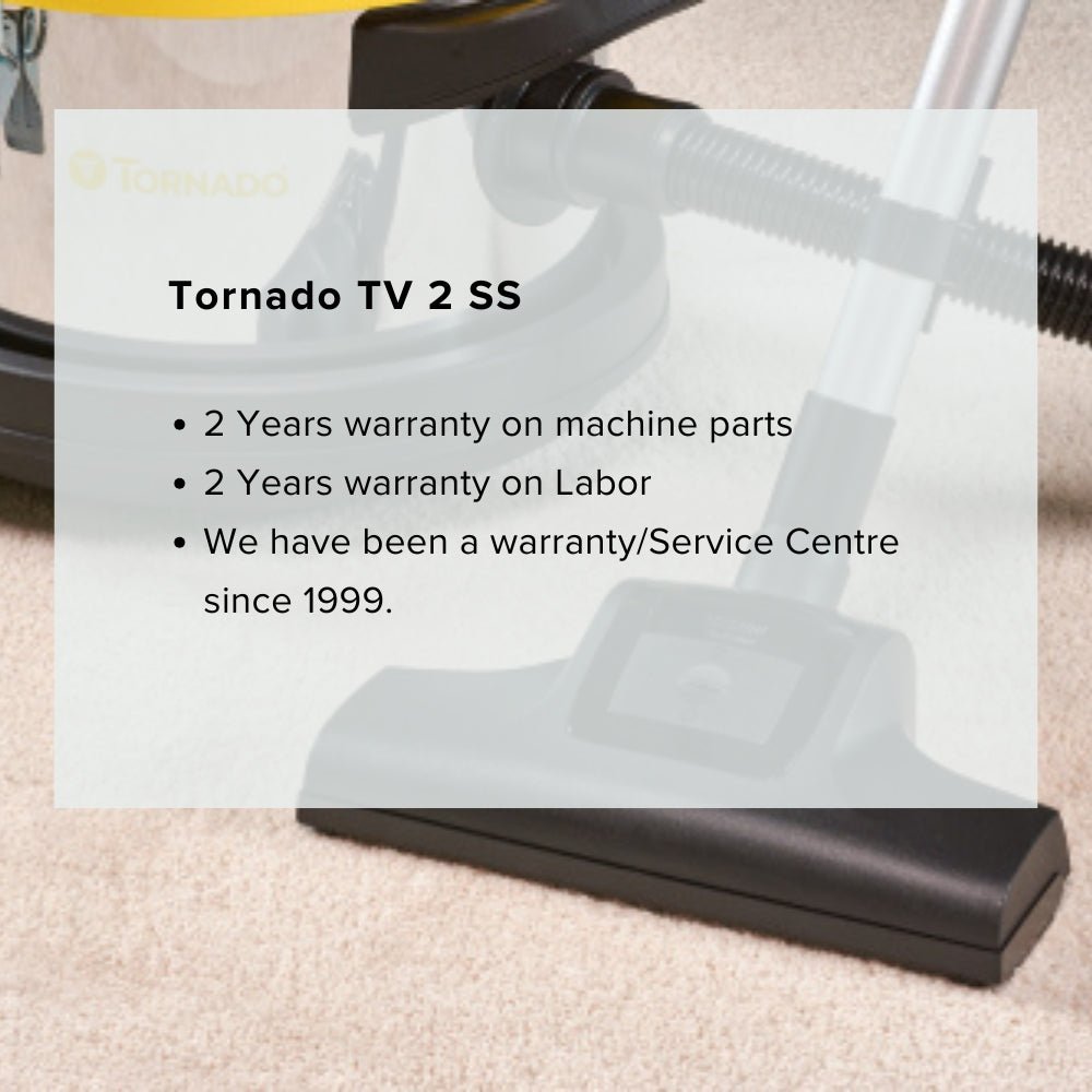 Tornado TV 2 SS Canister Vacuum Cleaner - US Vacuums - 93282